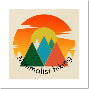 Minimalist Hiking Posters and Art